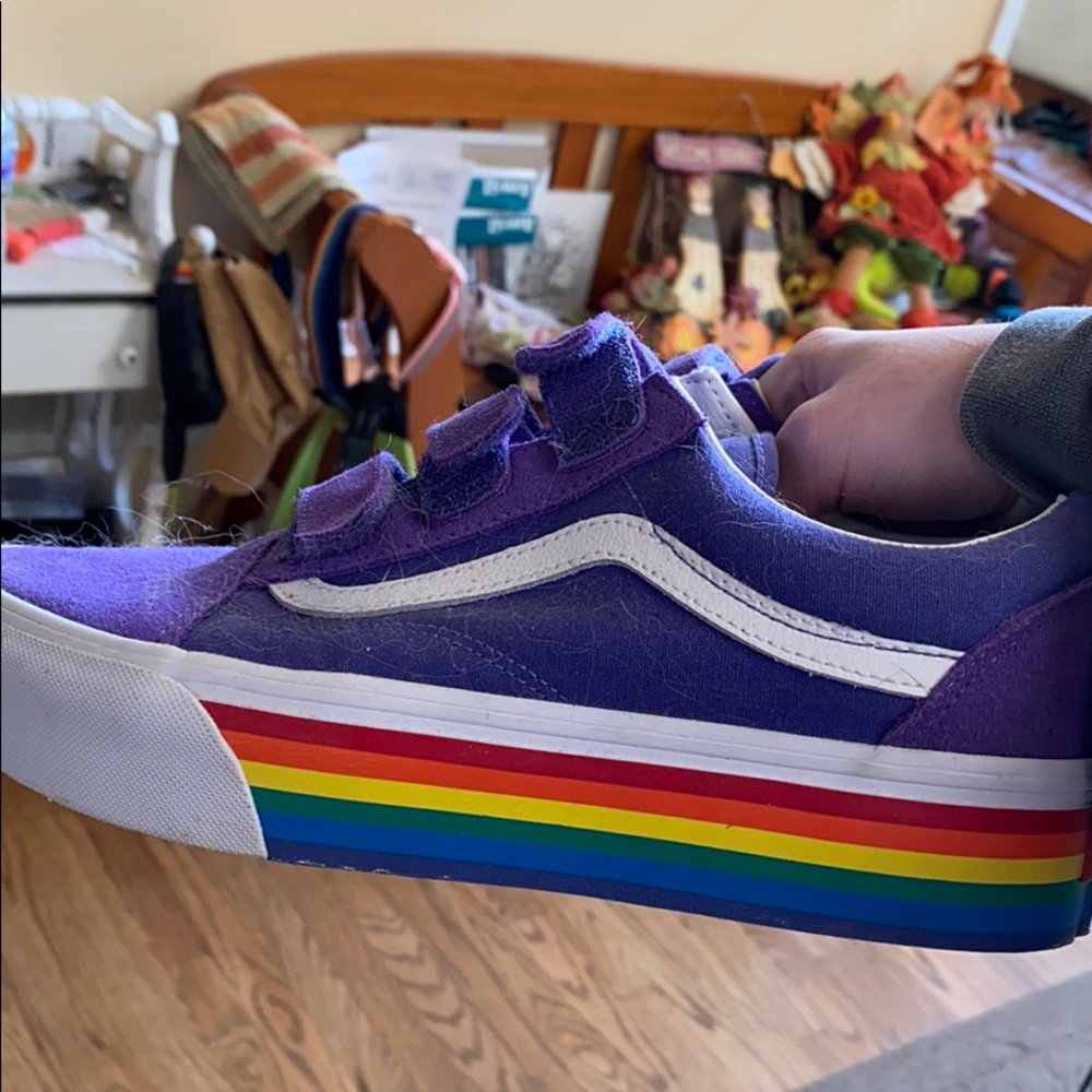 Vans Pride old skool platforms